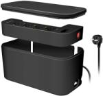 LogiLink Prelungitor Logilink LPS282U, cutie cablu, 5 prize, 2xUSB-A, 1xUSB-C, DC 5 V/3.4 A (17 W max. ), intrerupator iluminat, protectie la suprasarcina, IP20, H05VV-F 3G 1.5 mmÂ˛, 1.5 m, Negru (LPS282U)