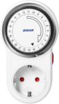 ORNO Priza programabila mecanic ORNO OR-PRE-443GS, Schuko, 3680W, 16A, IP20, alb (OR-PRE-443(GS))