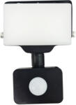 Adviti Proiector LED, Orno, 10W cu PIR, 800lm, IP44, 4000K, Aluminiu + Policarbonat, Alb/Negru (AD-NL-6462BLR4)