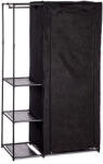 Arte Regal Dulap dublu pentru haine, 105 x 43 x 172 cm, Negru (RYG12G) Garderoba