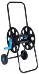 Persera Carucior cu tambur pentru furtun de gradina, Metal, Negru, capacitate tambur 40 m (C22216510)