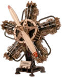 UGears R-5 repülőgép-motor modell - 3D fa mechanikus építőmodell