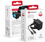 Forcell F-Energy GaN III Crystal Color 2 USB-C hálózati töltő SSFC3.0, 60 W, USB-C-USB-C szilikonkábellel, fekete - studioeszkozok
