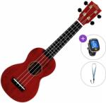 Mahalo MS1TRD Basic SET Transparent Red Szoprán ukulele