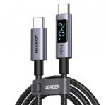 UGREEN USB-C - USB-C kábel UGREEN 65866 kijelző, 240 W, 1 m, szürke