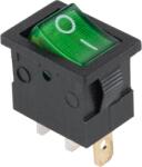  Inne Comutator basculant 12V mini 3 pini verde PRK0020D (PRK0020D)