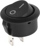 LTC Întrerupător basculant rotund 0-1, negru, 6A/250V L-PRK0081LX (PRK0081LX)