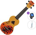 Mahalo Hawaii Basic SET Hawaii Orange Burst Szoprán ukulele