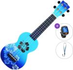 Mahalo Hibiscus Basic SET Hibiscus Blue Burst Szoprán ukulele