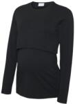 Mamalicious tricou pentru gravide cu mâneci lungi, potrivit pentru alăptare Negru/Negru (14F20D)
