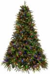 Prémium Franklin műfenyő égőkkel és természetes kúpokkal, 1500 LED, PE, 210 cm, zöld