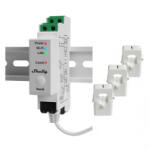 Shelly PRO 3EM + 3X CLEME 120A - Contor de energie trifazic (WIFI) (3800238073862)