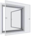 Windhager Szúnyogháló Ablakra Alumínium Keret, Fehér, Üvegszálas Háló, Fúrás Nélküli Rögzítés, Állítható Keret, Rovarháló, 100 x 120 cm