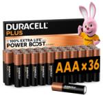 Duracell Plus AAA Alkáli Elem 1, 5V - 36 db-os Csomag - Power Boost Technológia - Hosszú Élettartam Otthoni és Irodai Használatra