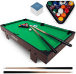 Neo-Sport Masă de biliard, Neo-Sport NS-806, verde, 92 x 52 x 19 cm, 16 bile, 2 tacuri de 67, 5 cm, 1 triunghi, 2 crete