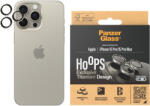 PanzerGlass Protecție lentile cameră Hoops pentru iPhone 15 Pro/15 Pro Max, Natural Titanium, PanzerGlass