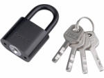 Extol Premium vas lakat, fekete 30mm, 4db kulcs (8857413)