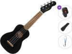 Fender Venice WN BK Standard SET Black Ukulele soprano (0971610706-STANDARD-SET)
