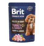Brit Premium by Nature Kutyakölyök és Junior Filé Pulykával és Sárgarépával Szószban