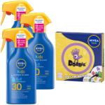Nivea Protect Care napozó spray gyerekeknek SPF30 3x250ml ajándék (5903843216940)