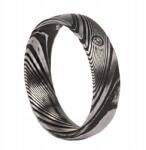  Dámský prsten Mhiotal 6 mm Silver/Black Brushed se zirkonem TM-RI0004-62 (TM-RI0004-62)