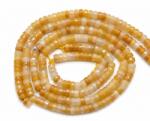  Margele Jad Galben Disc Fatetat 2x4x4mm pentru Bijuterii si Accesorii Handmade