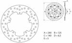 BREMBO Oro Fix féktárcsa - 68B40777 BREMBO Fékrendszer és alkatrészei Fékbetétek, fékpofák és féktárcsák Féktárcsák