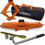 Presko Trapéz emelő Presko 2T racsnival és kerékkulccsal (Scissor jack)
