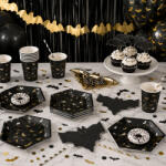  Denevér témájú halloweeni party szett 12 főre (HPCS_003)