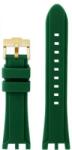 Versace Curea Silicon Compatibilă Versace V-RACE DUAL - 24 mm - Verde - Impermeabilă - Cataramă Oțel (5708)