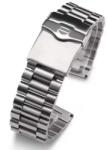 TAG Heuer Brățară Oțel Inoxidabil Compatibilă TAG Heuer F1 - 20/22 mm - Argintie - Capete Drepte - Închidere Push Button (5711)