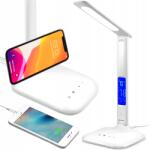 MONTIS Asztali Led Lámpa 5 Fénymód LCD Képernyő Töltő Óra Ébresztőóra Hőmérséklet (LAMPKA LED BIURKOWA )