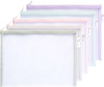 DELI Mapa plastic A4 cu fermoar, DELI Mesh Colorful F282
