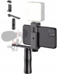 APEXEL Rögzítő fogantyú kar Grip 1/4'' Iso telefon mikrofon lámpa monitor (5904538095604)