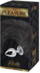 Alive Fox Tail M Dop Anal Negru Alb cu Coada de Vulpe 37 cm - 7.0 , 3, 2 cm