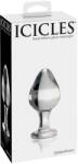 Icicles No. 25 Clear Dop din Sticlă pentru Masaj cu Temperatură Caldă sau Rece