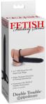 Fetish Fantasy Series FFS Dublu Trouble Dark Inel pentru Penis și Dildo Anal Flexibil