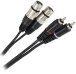 Plugger Cablu 2rca Tata - 2x Xlr Mama 3m (47976)