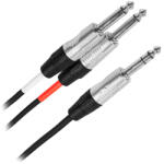 Plugger Cablu Y Jack 6.3mm Stereo - 2 X Jack 6.3mm Mono 1m (99200p)