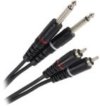 Plugger Cablu 2x Jack 6.35 Tata Mono - 2rca Tata 1.5m (47991)