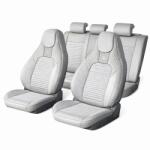 AVEX Set huse scaune auto Premium, model BLAZE Luxor, design Sportiv, universale, ergonomice, Piele Ecologica cu insertii textile, c (AVX-USVG60)