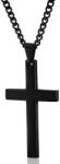 HARAHU Colier Cross - Negru KP5576