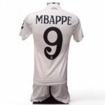 Real Madrid Focimez nadrággal Replika Real M. Mbappé fehér-fekete 164