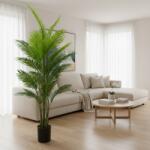  Palmier Areca artificial decorativ, 25 frunze, 190 cm, verde (AT1CT-IM1P-PL1D-YSWK109)