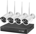 Kruger Matz Set supraveghere video WiFi cu 4 camere si NVR, compatibil Tuya (KM2240-1)