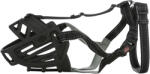 TRIXIE | Muzzle Flex | Ergonomikus gumikosaras szájkosár kutyáknak - fekete (L-XL), 35 cm