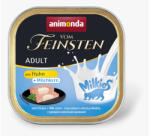 Animonda | Vom Feinsten Adult | csirkés, tejes krémmel töltött alutálcás nedves eledel felnőtt macskáknak - 100 g