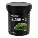 Repti Planet | Calcium + D3 | Kalcium és D3-vitamin tartalmú étrendkiegészítő por hüllők számára - 125 g