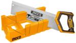 INGCO Set Fierastrau Manual pentru Taieri la Unghi, 30cm cu Cutie de Ghidaj, Lama SK5, 11 TPI (HMBSB30062) Fierastrau