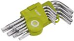 EXTOL CRAFT 3 év TORX kulcs klt. , rövid, Cr40, TÜV/GS; 9db, T10-T50, bliszteren, egyik vége lyukas (66010)